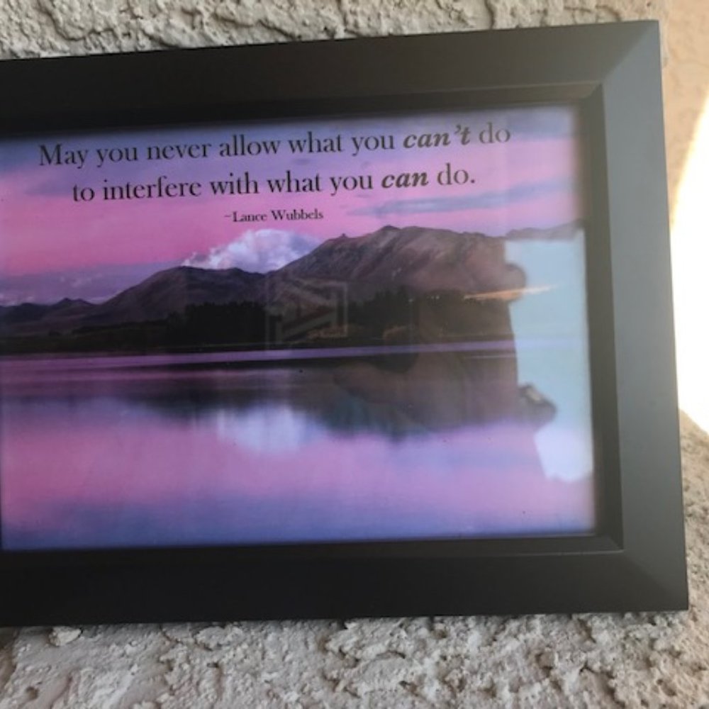 Framed Inspirational Picture